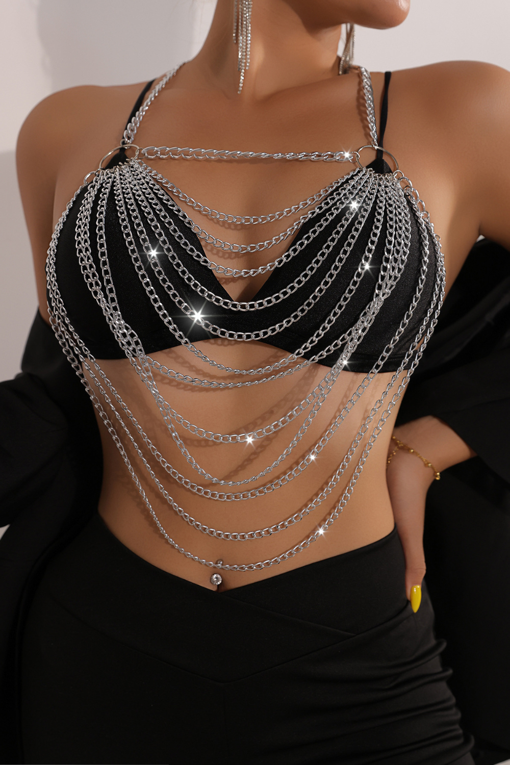 Metal Chain Halter Top