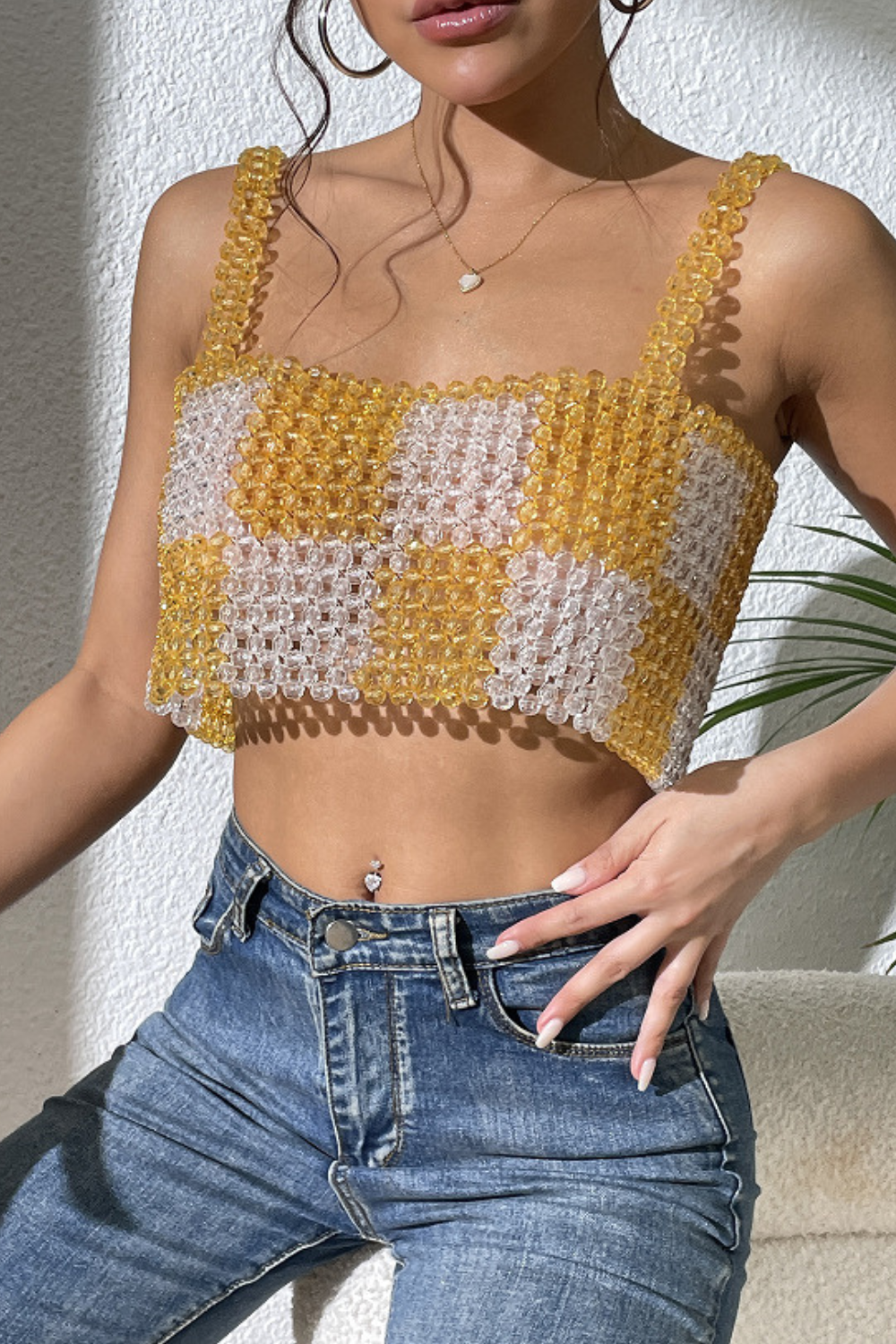 Two Tone Splicing Gem Top