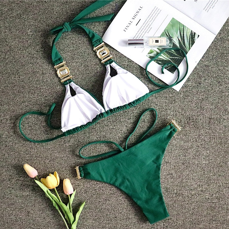 Emerald green hot sale bikini set